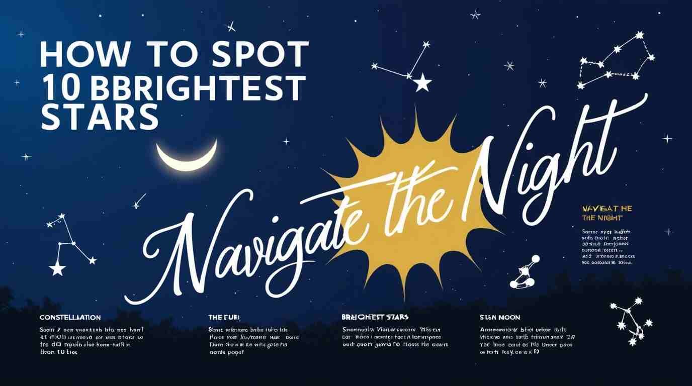 An image of Navigate the Night How to Spot the 10 Brightest Stars