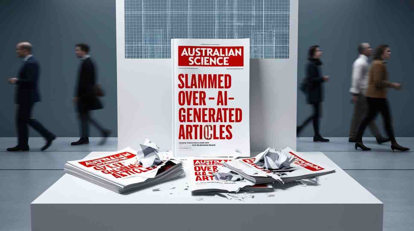 An image of Australian Science Magazine Slammed over AI-Generated Articles