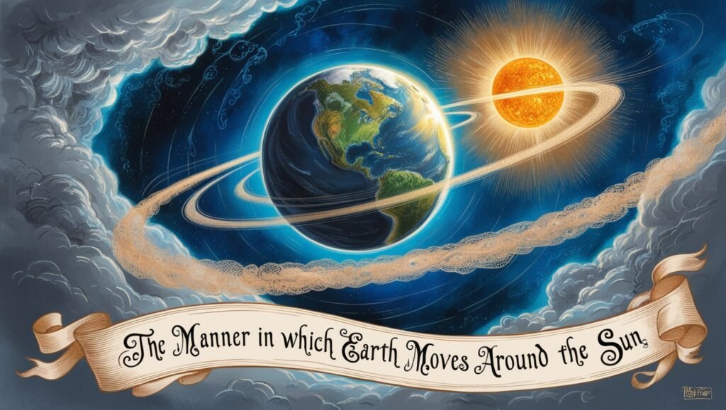 An image of CThe Manner In Which The Earth Moves Around The Sun