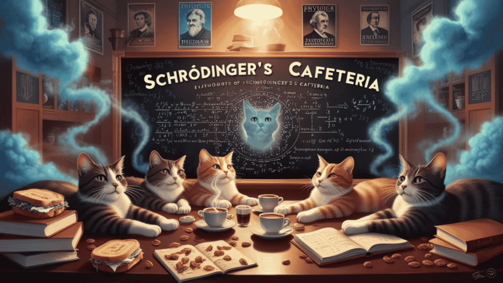 An image of The Quantum Cats of Schrödinger’s Cafeteria​