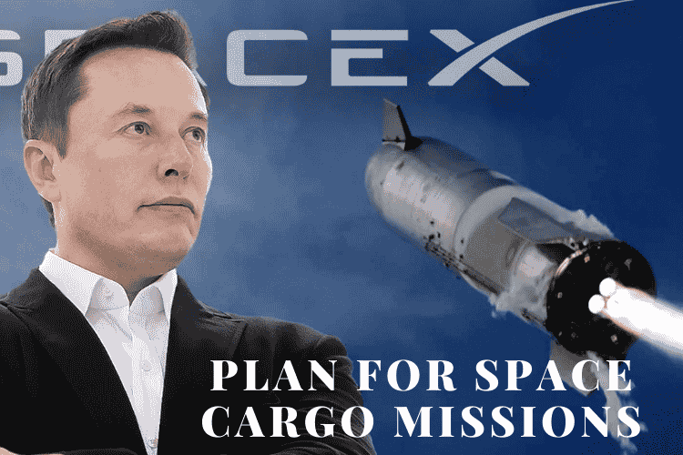 An image of SpaceX's Plan for Space Cargo Missions: Usually the type is described as “A New Frontier for Trade and Transport”